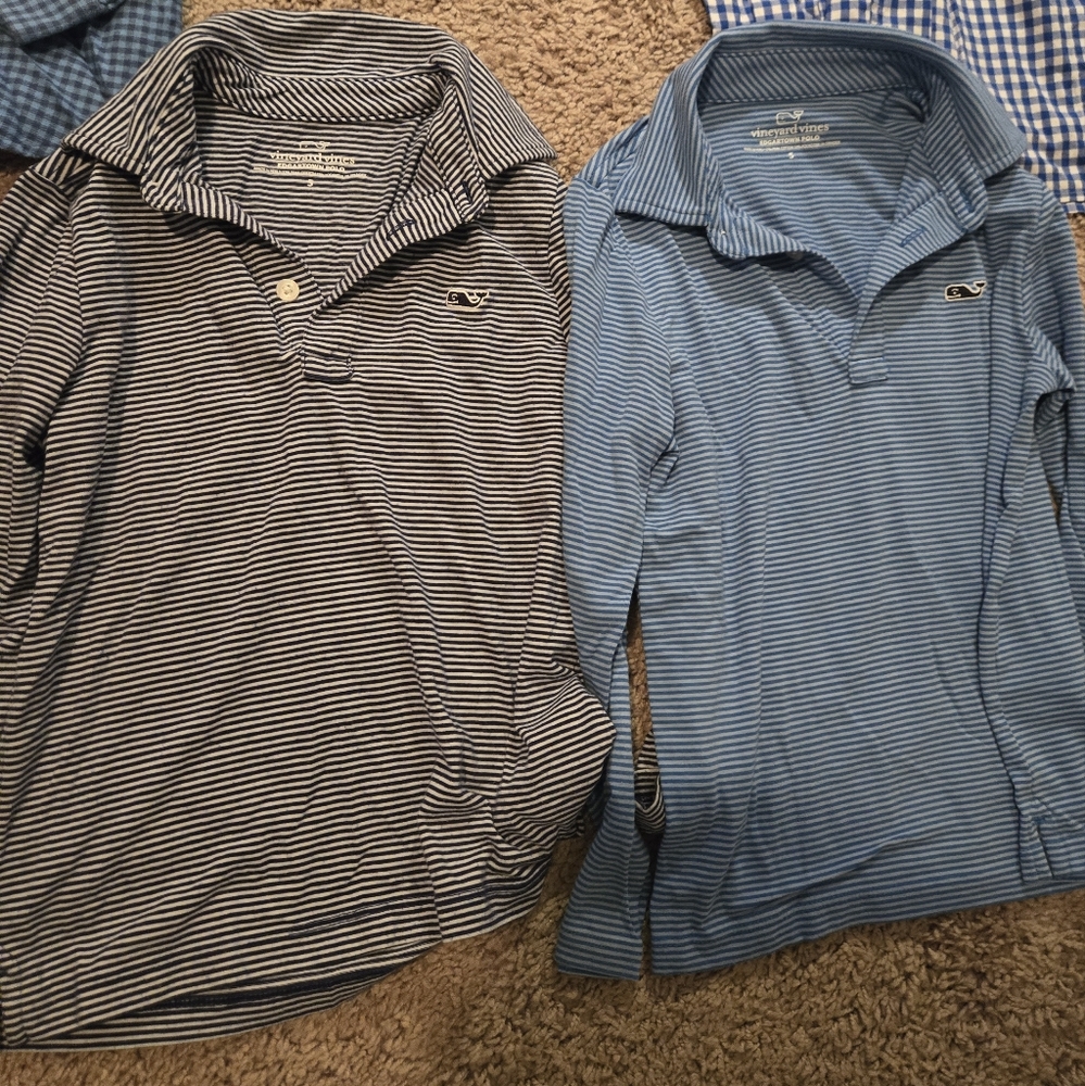 Vineyard Vines Boys Edgartown Long Sleeve Polo's
